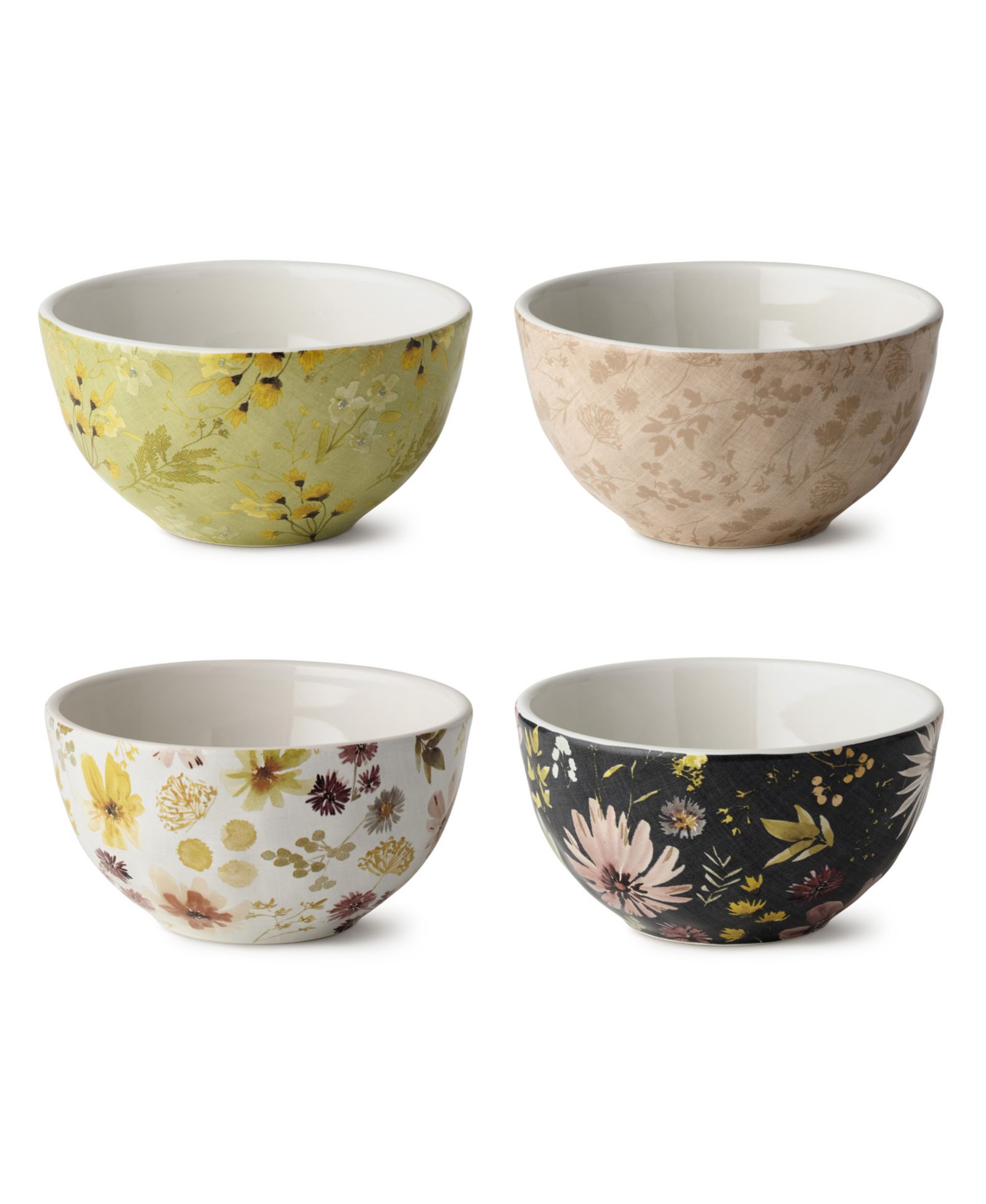 Набор мисок для мороженого Certified International Wildflowers, 4 шт
