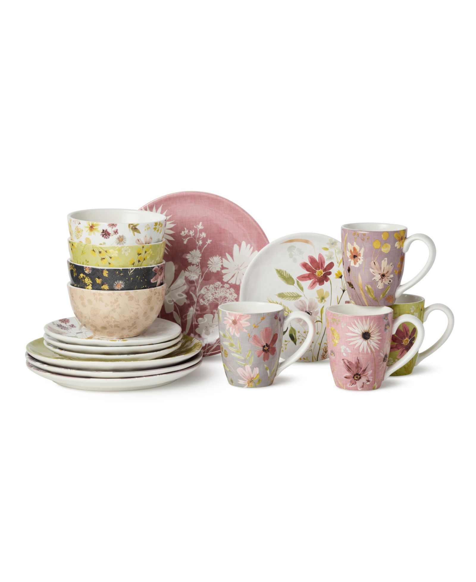 Certified International набор столовой посуды Wildflowers 16-Pc. на 4 персоны