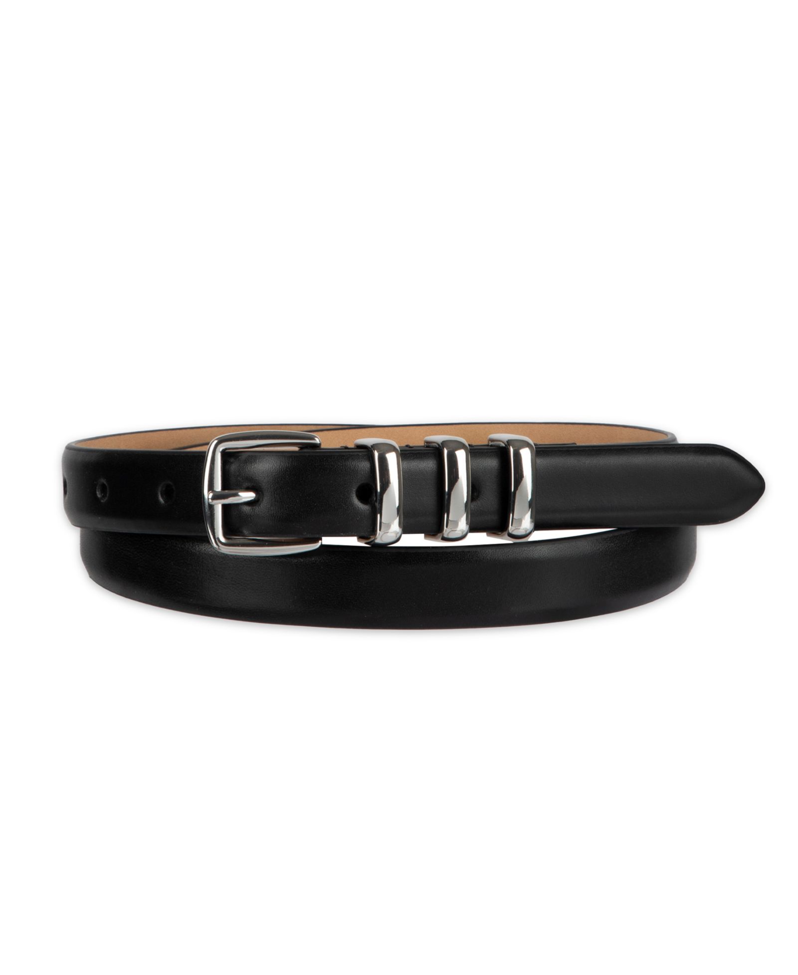 Женский ремень Cole Haan Skinny Triple Metal Keeper Dress Belt