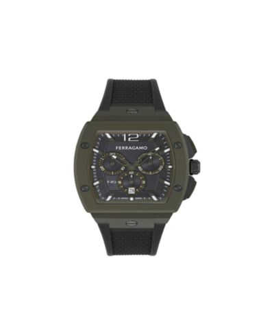 Ferragamo Men's Green Stainless Steel Bracelet Watch, 42mm