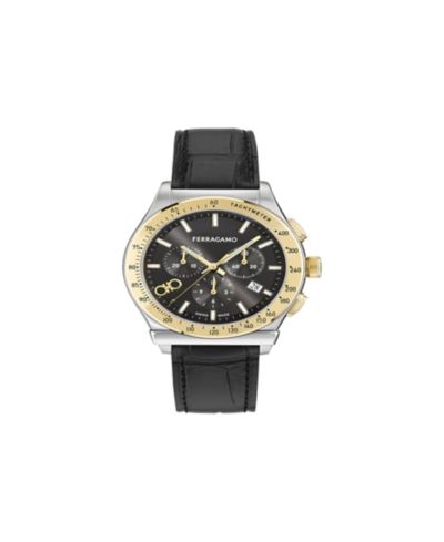 Мужские часы Ferragamo на браслете из двухцветной нержавеющей стали, 42 мм