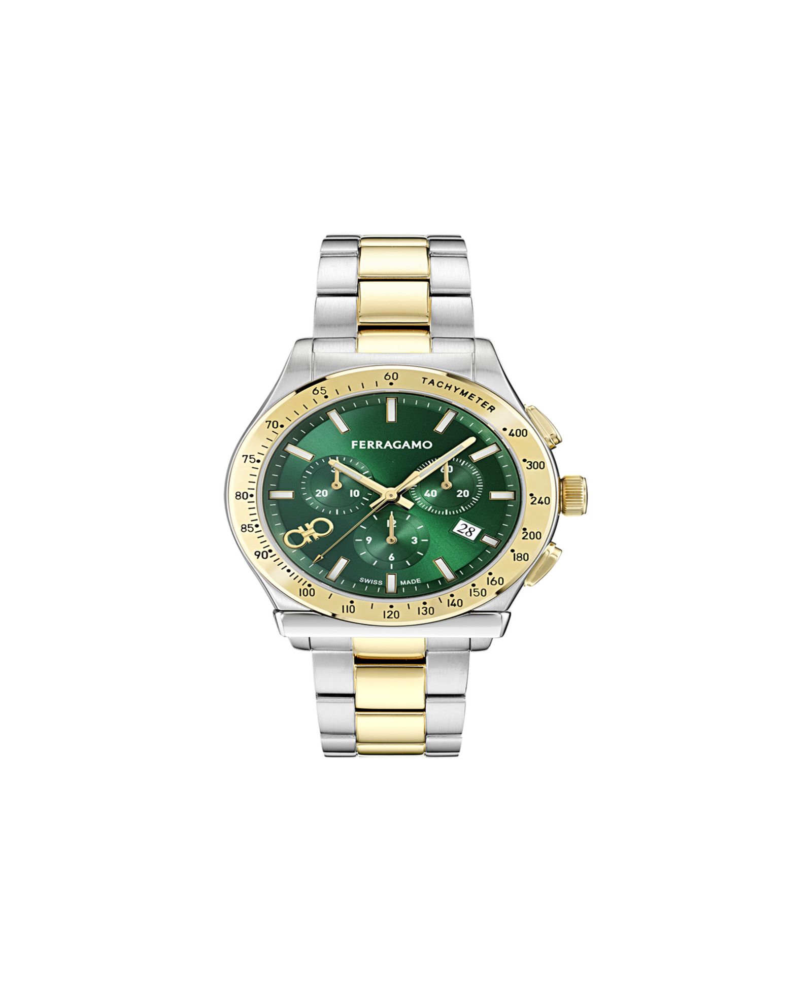 Мужские наручные часы Ferragamo Two-Tone Stainless Steel, 42mm