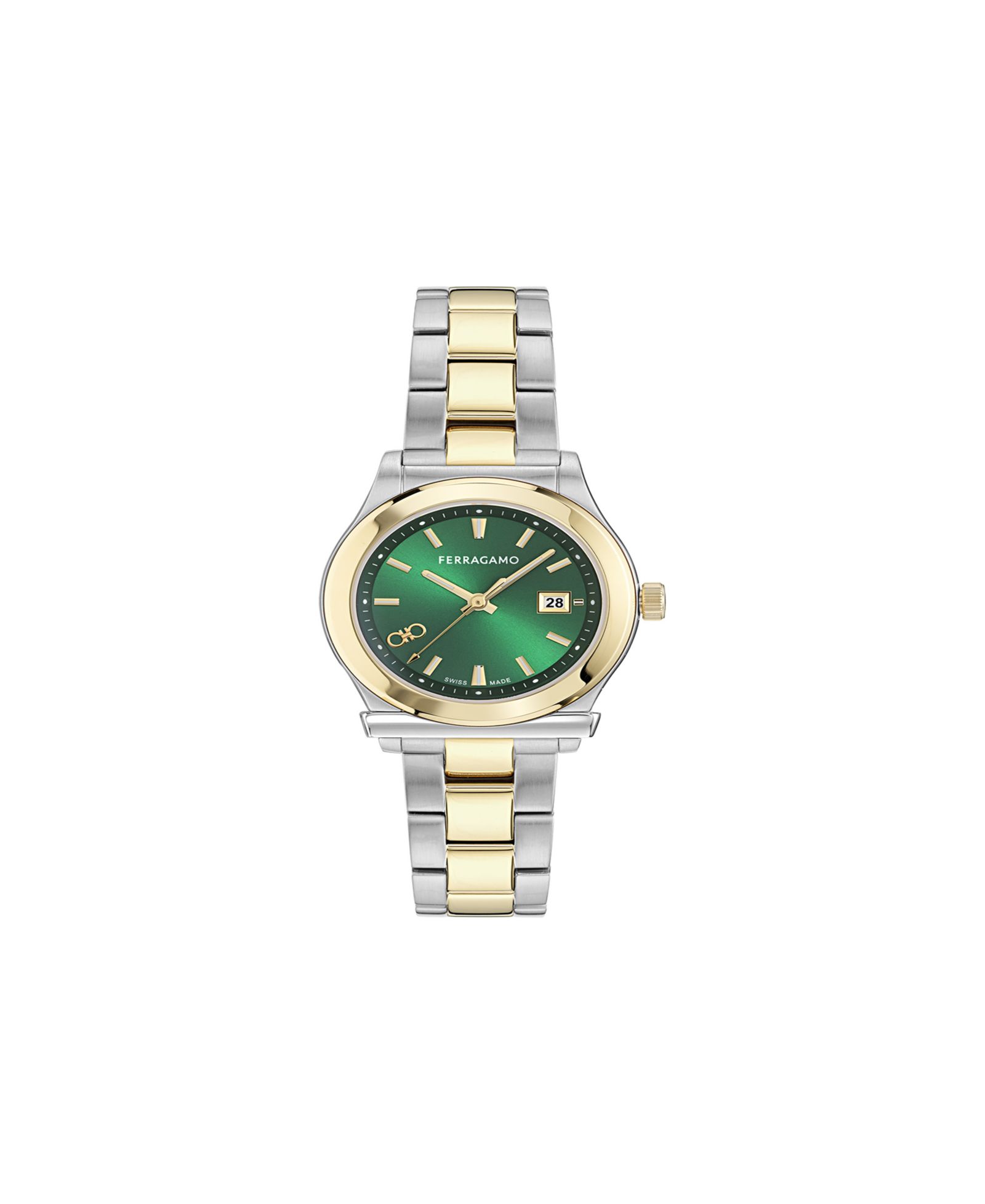 Женские двухцветные наручные часы Ferragamo из нержавеющей стали, 33mm