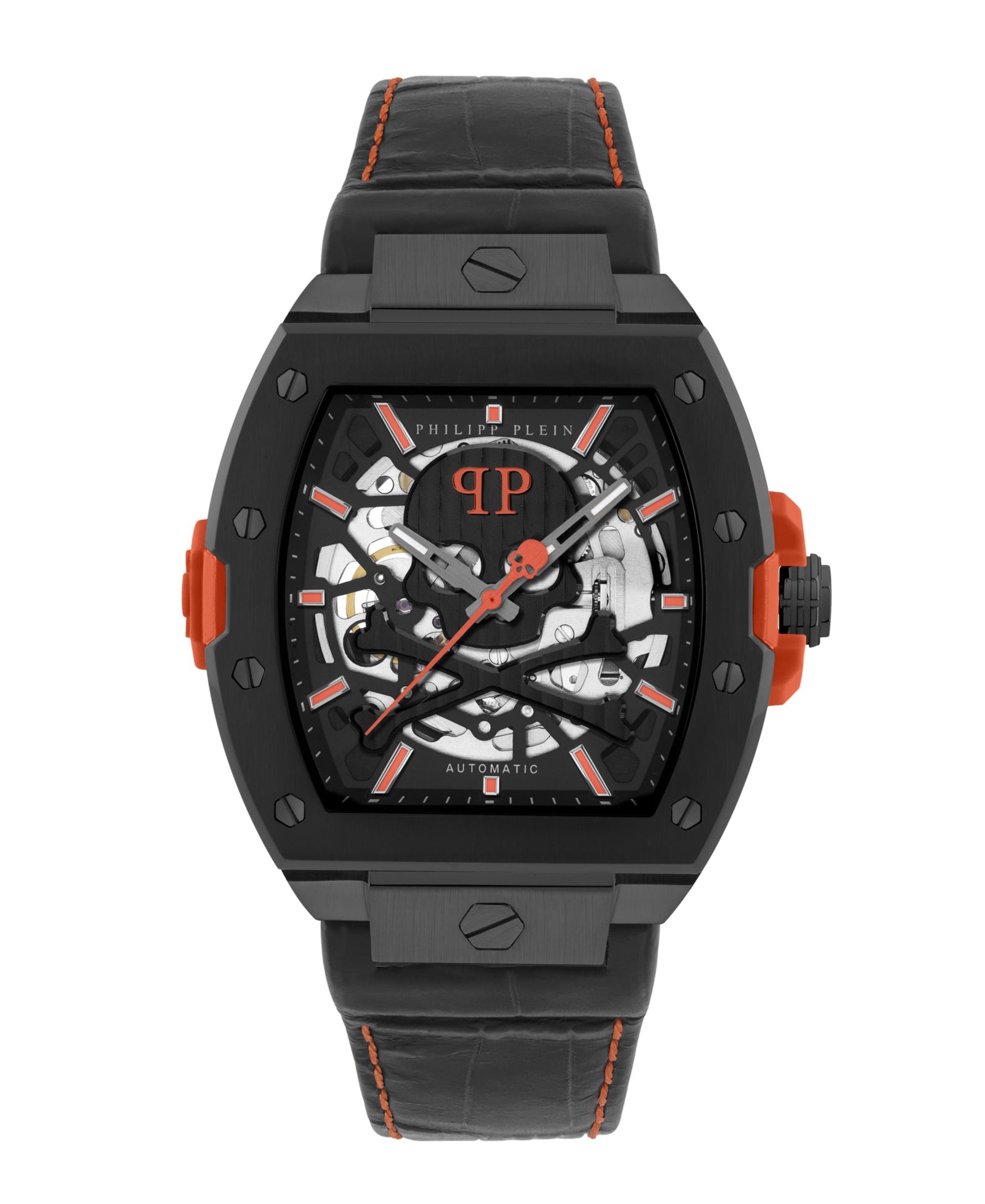 Philipp Plein Мужские часы The keleton 2.0 IP Black Stainless Steel 44mm