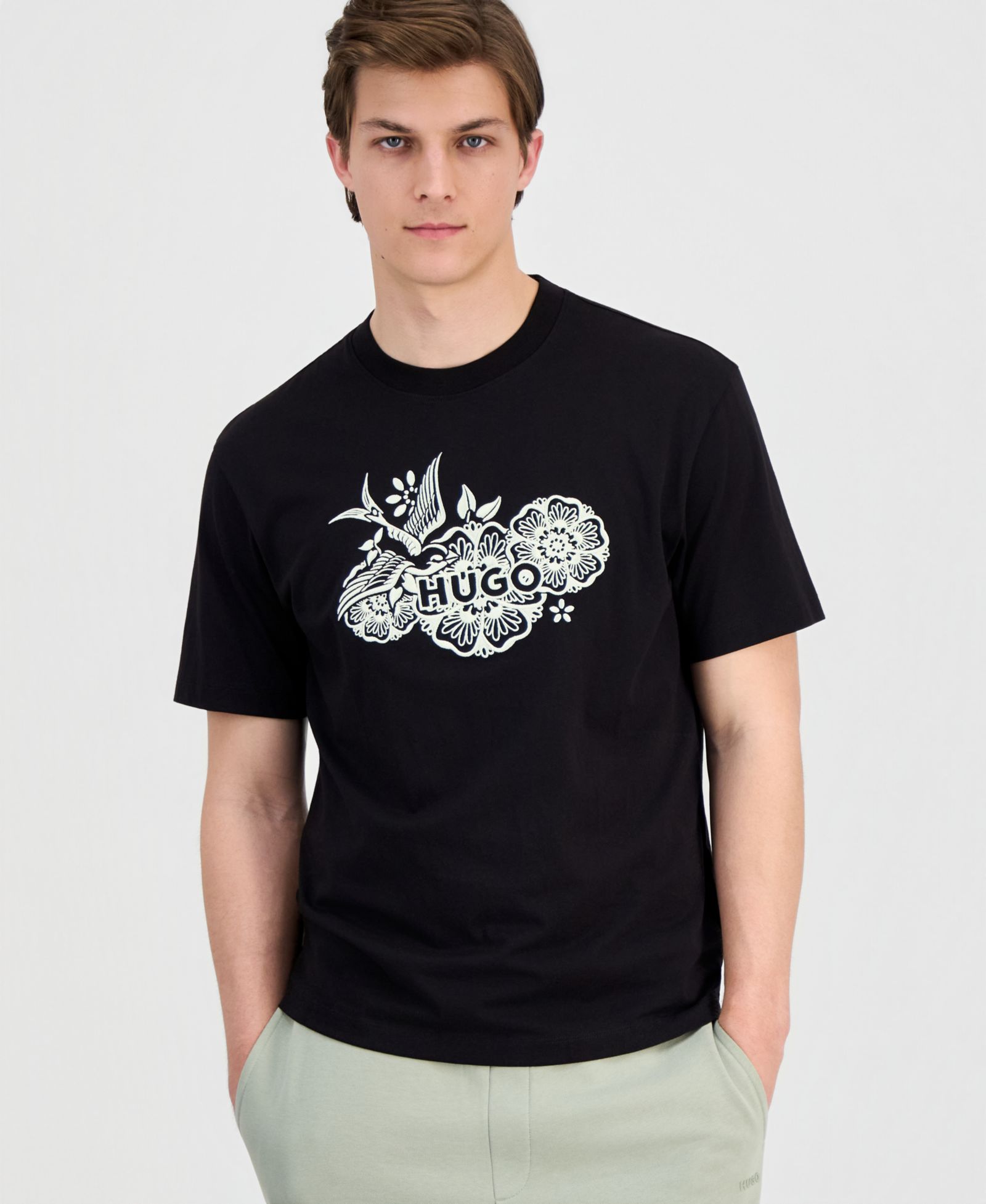 HUGO by Hugo Boss Men's Dangen Embroidered T-Shirt