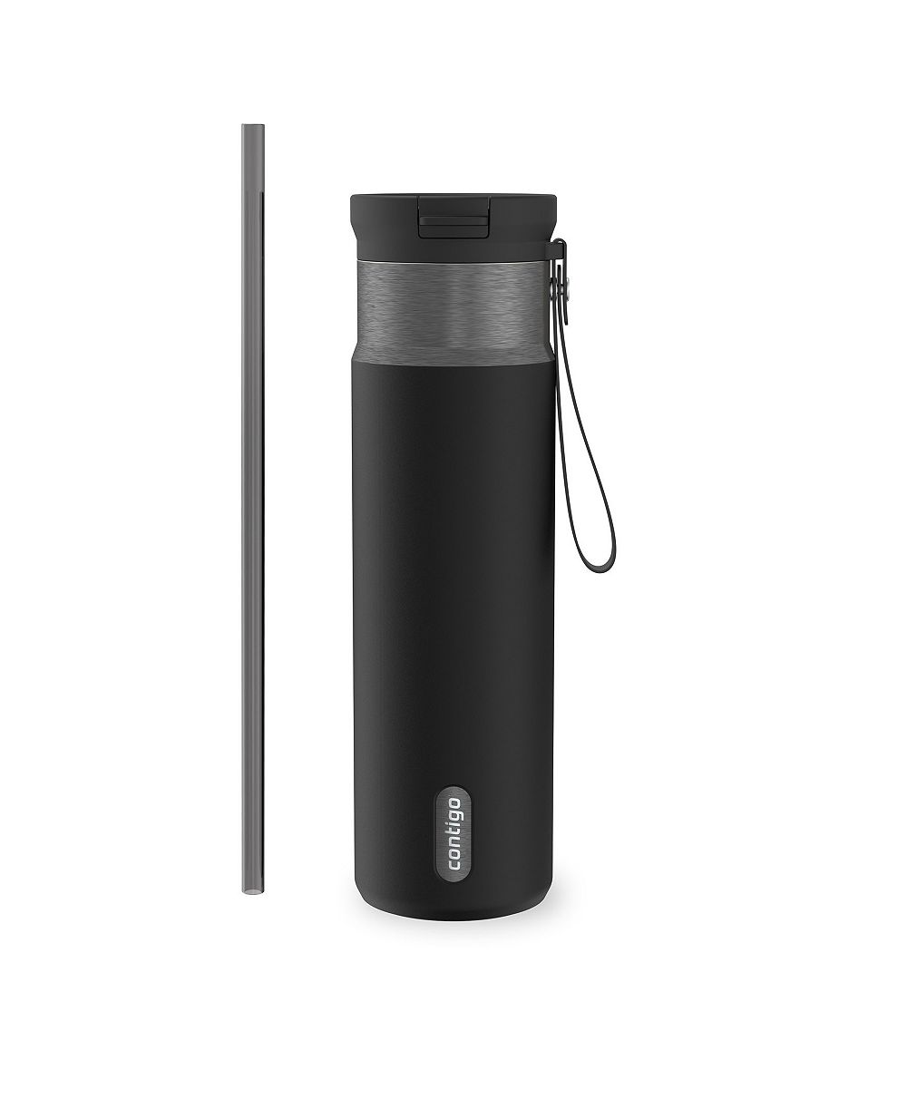 Contigo SnapSeal 24 oz. Stainless Steel Straw Water Bottle
