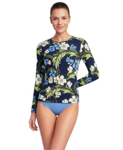 Deep sea/blue floral tropic