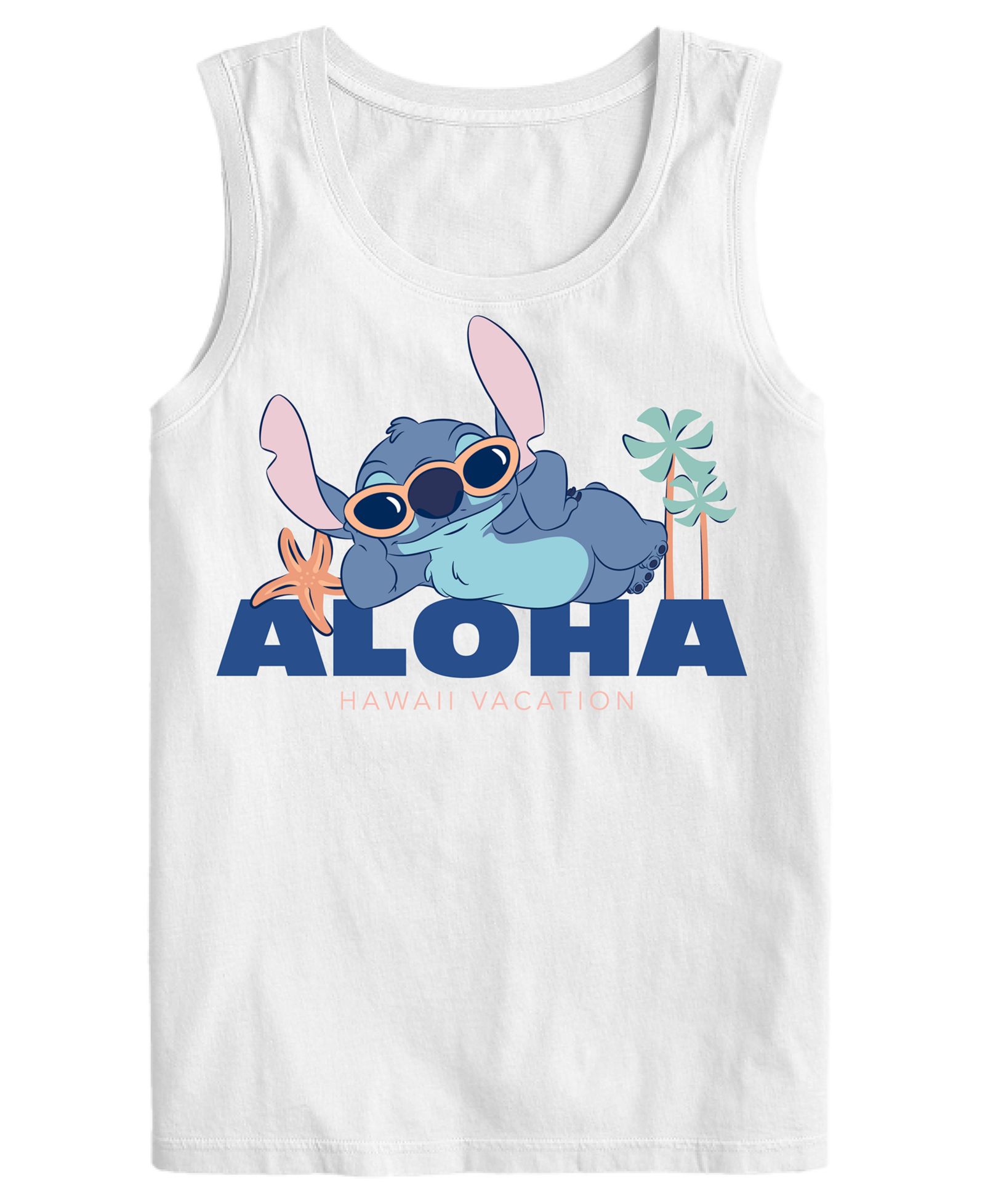 Hybrid Apparel Men's Aloha Stitch Round Neck Graphic T-Shirt