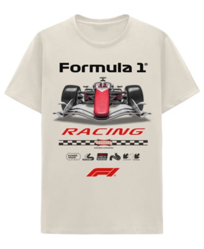 Hybrid Apparel Men's Formula 1 Short-Sleeve Crewneck T-Shirt