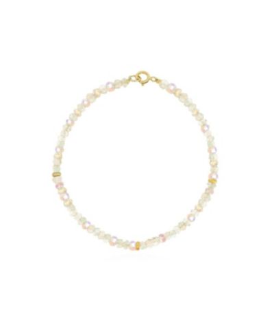The Lovery Ethiopian Opal Bead Bracelet 14K Yellow Gold