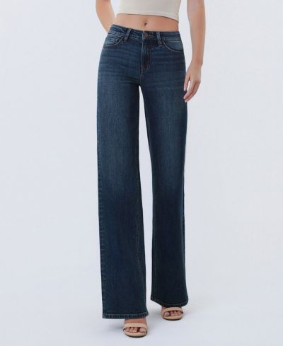 Джинсы Flying Monkey Mid Rise Full Length Wide Leg Женский