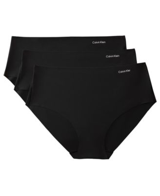Calvin Klein Women's Seamless Microfiber Full Coverage Hipster Panty, 3-Pack, QD5417
