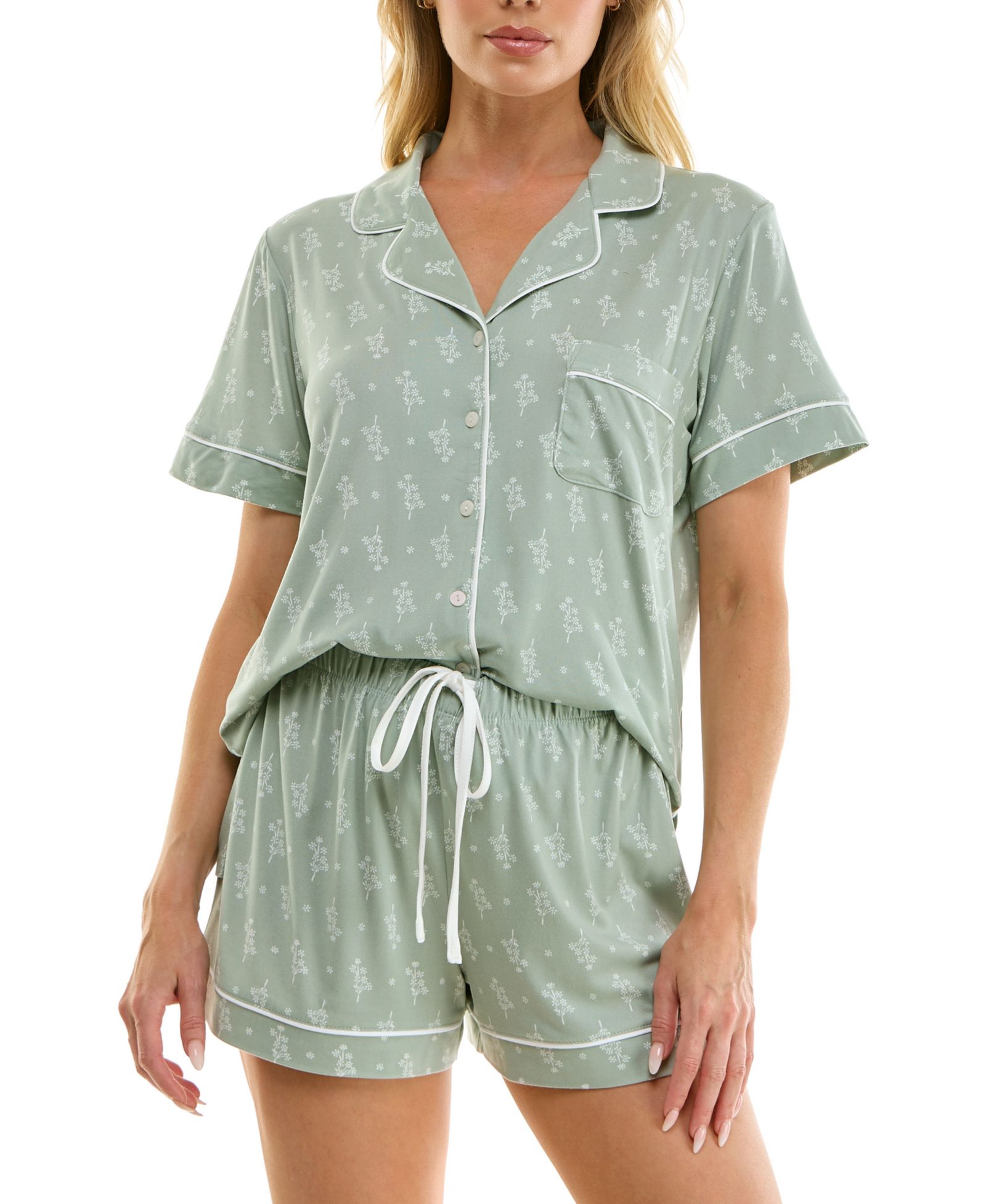 Комплект Sincerely Jules для женщин: топ Notch Collar и шорты, 2-Piece Set