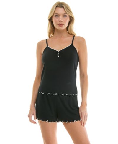 Sincerely Jules Women's Long-Sleeve Cardigan, Sleeveless Tank Top and Pull-On Shorts, 3-Piece Set