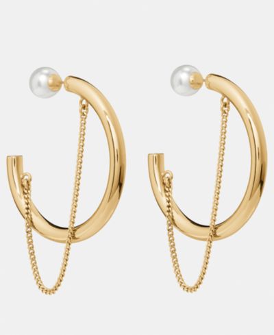 Серьги-кольца kate spade new york Gold-Tone Chain Reaction