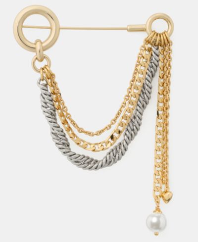 kate spade new york двухцветная брошь Chain Reaction