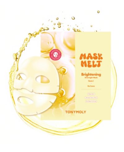 TONYMOLY Mask Melt Brightening Overnight Hydrogel Mask, 1.30 oz.