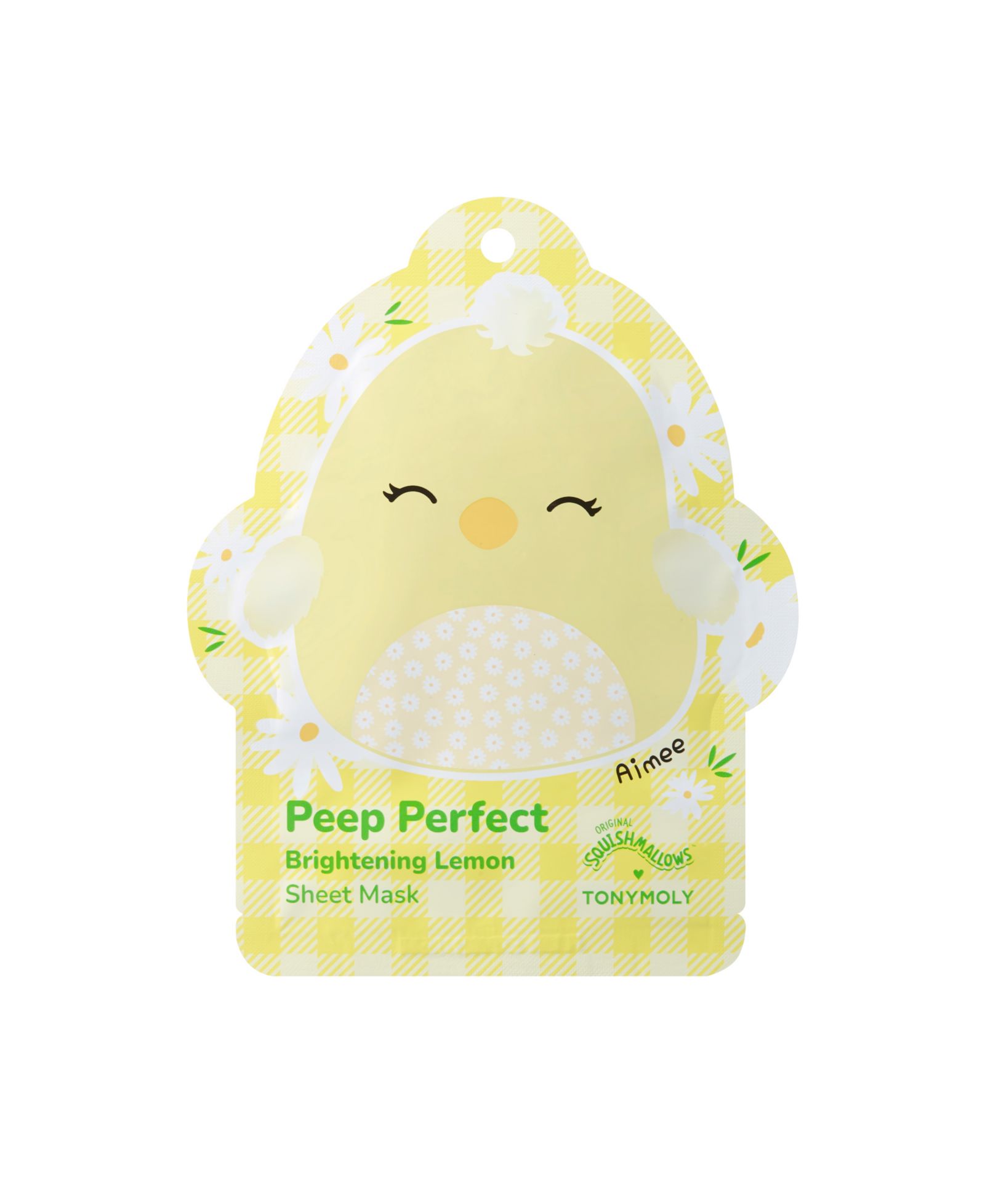 TONYMOLY Aimee Peep Perfect Brightening Lemon Mask, 0.71 oz.