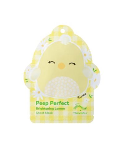 TONYMOLY Aimee Peep Perfect Brightening Lemon Mask, 0.71 oz.