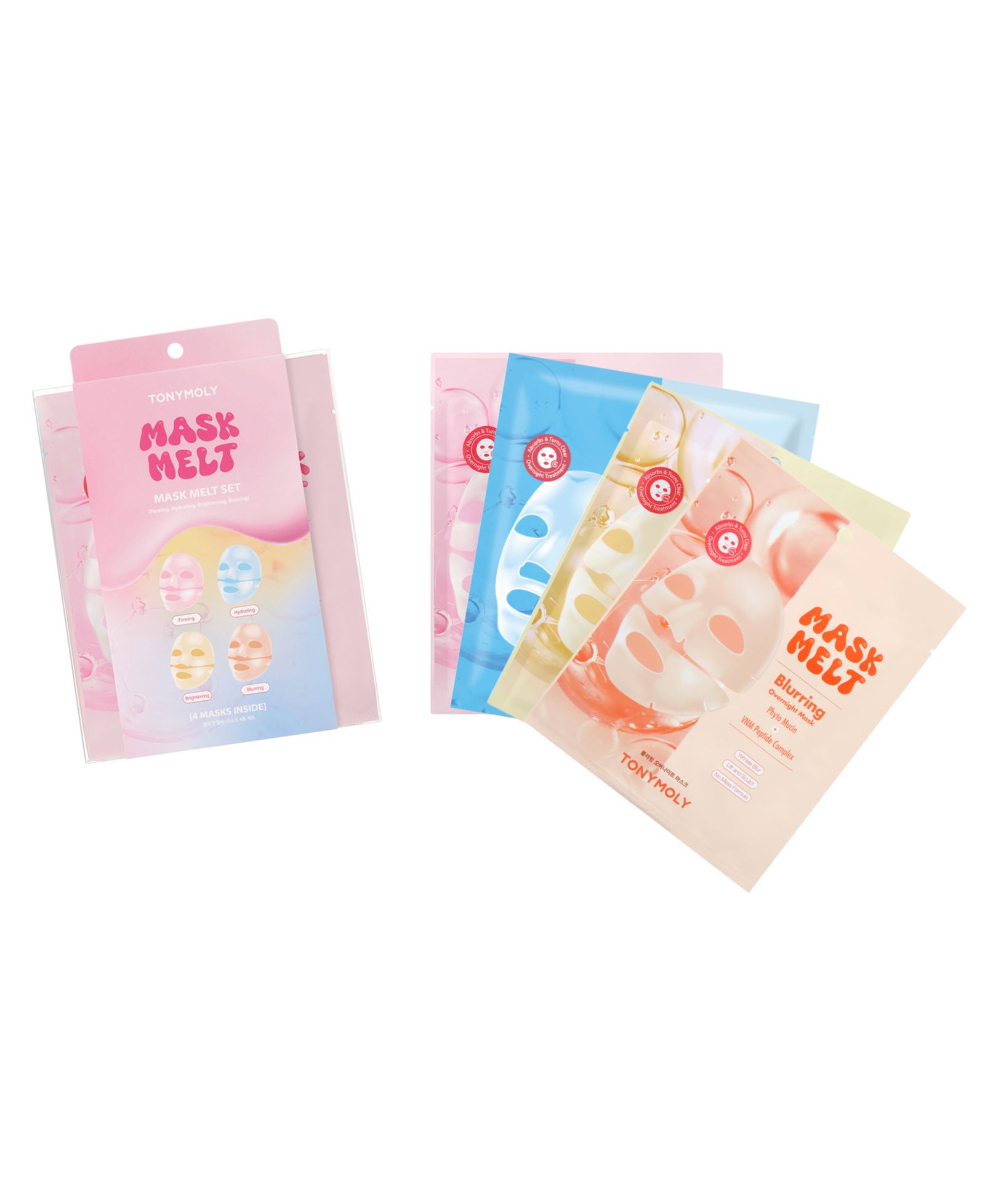 TONYMOLY 4-Pc. Mask Melt Assorted Overnight Hydrogel Mask Set