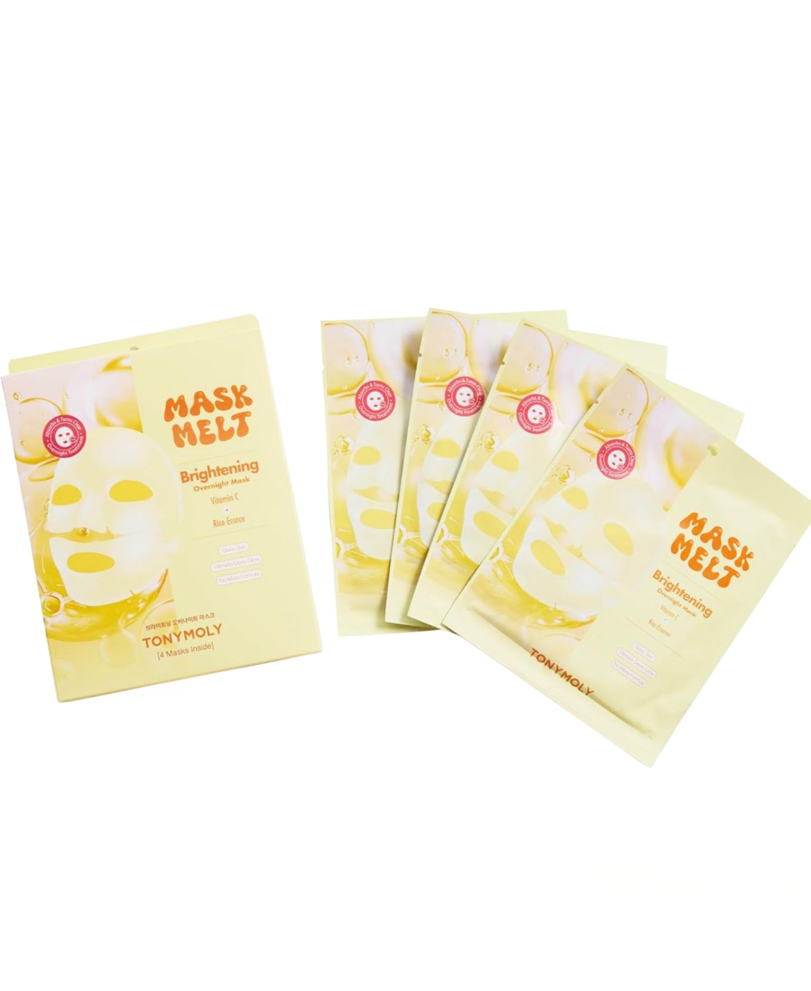 TONYMOLY 4-Pc. Mask Melt Brightening Overnight Hydrogel Mask Set