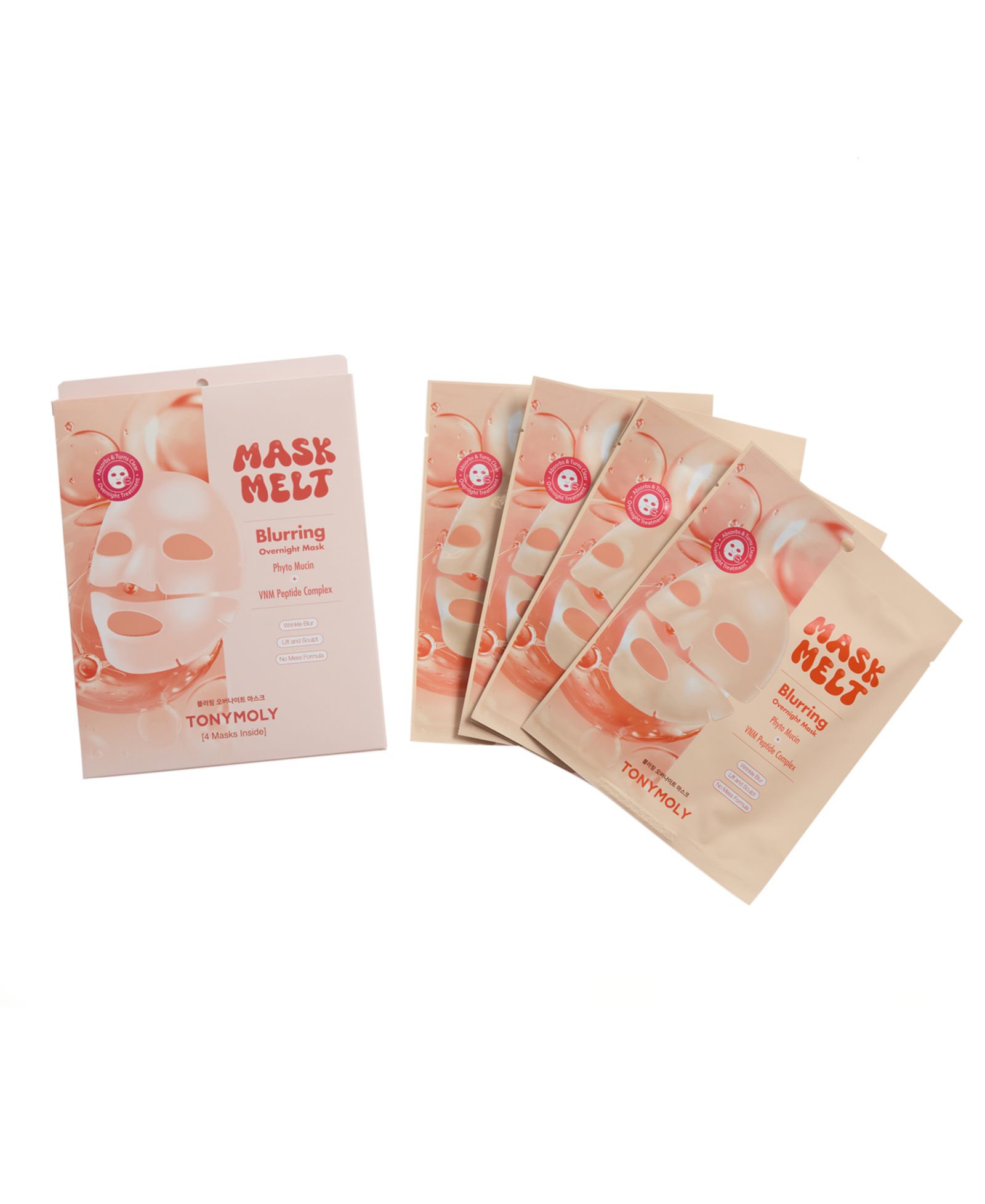 TONYMOLY 4-Pc. Mask Melt Blurring Overnight Hydrogel Mask Set