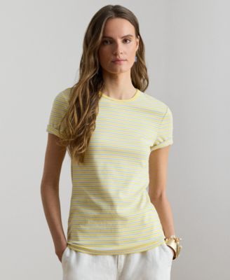 Lauren Ralph Lauren Women's Striped Short-Sleeve T-Shirt