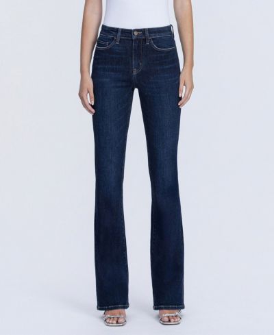 Flying Monkey Women's High Rise Full Length Bootcut Jeans