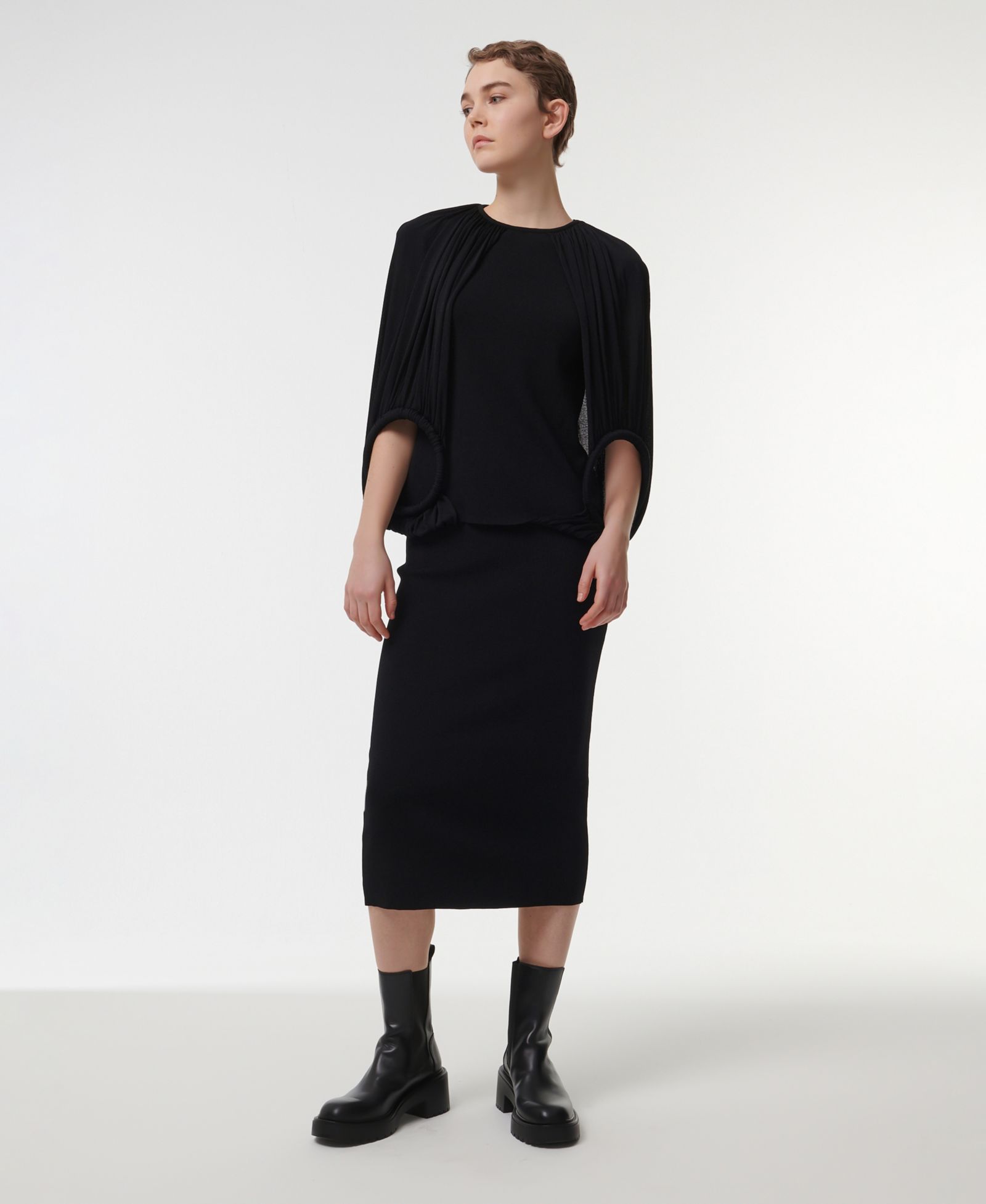 Leem Women's Knitted Pencil Skirt