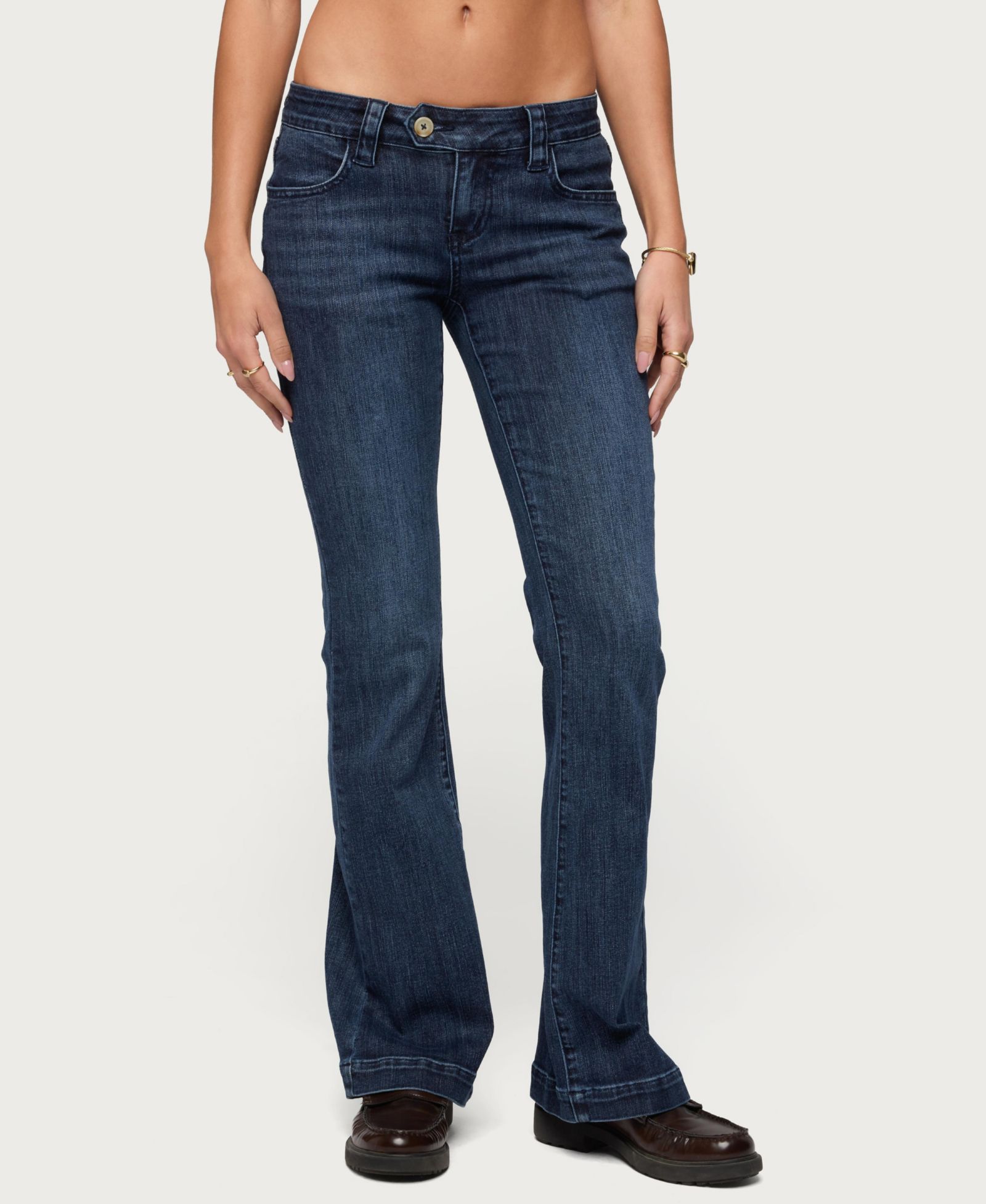 Edikted Women's Roccio Low Rise Bootcut Jeans