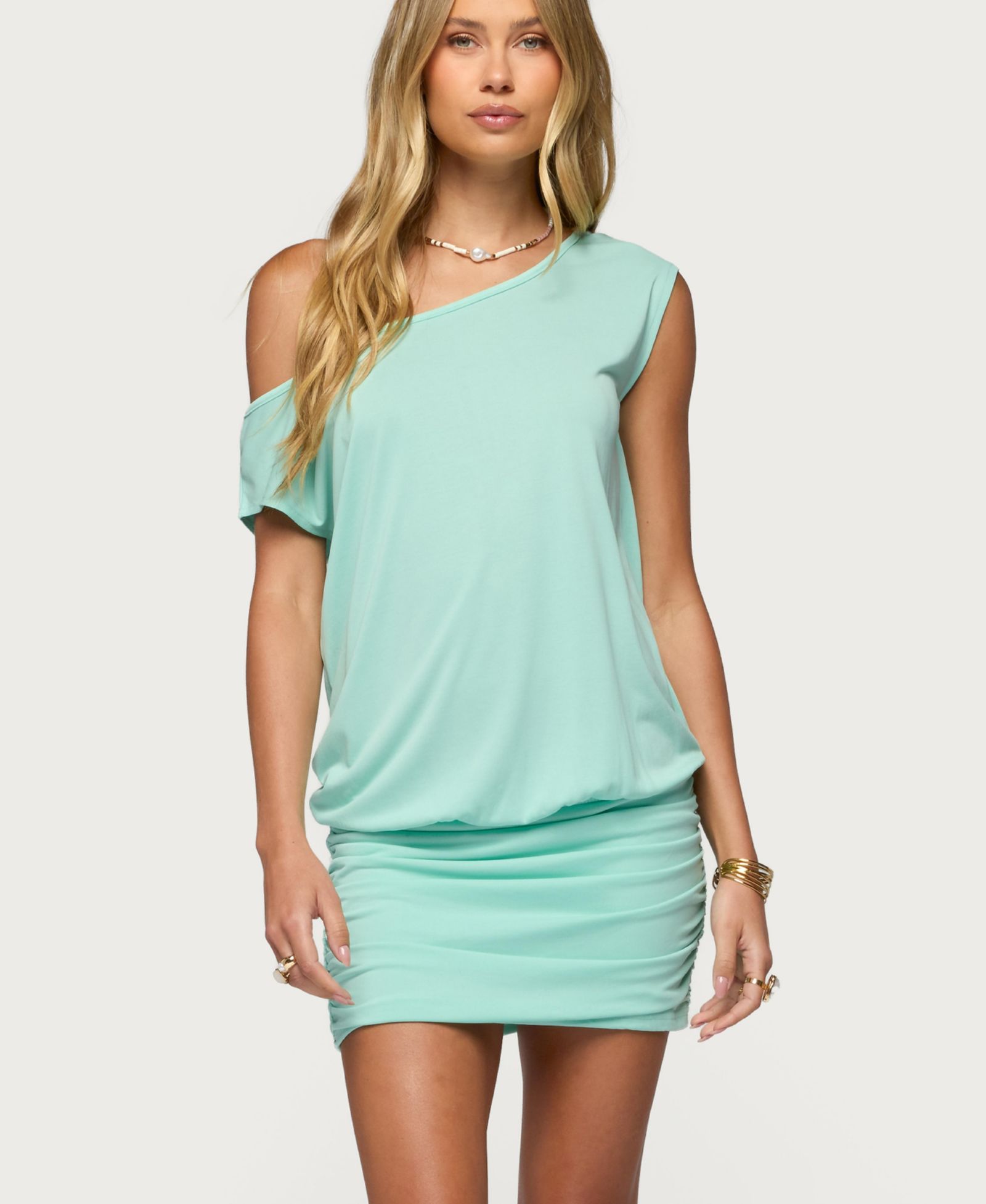 Женское мини-платье Edikted Marya Off Shoulder Ruched