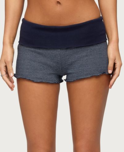 Женские шорты Edikted Women's Nour Contrast Striped Foldover