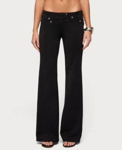 Edikted Женские брюки Katalia Sequin Flared