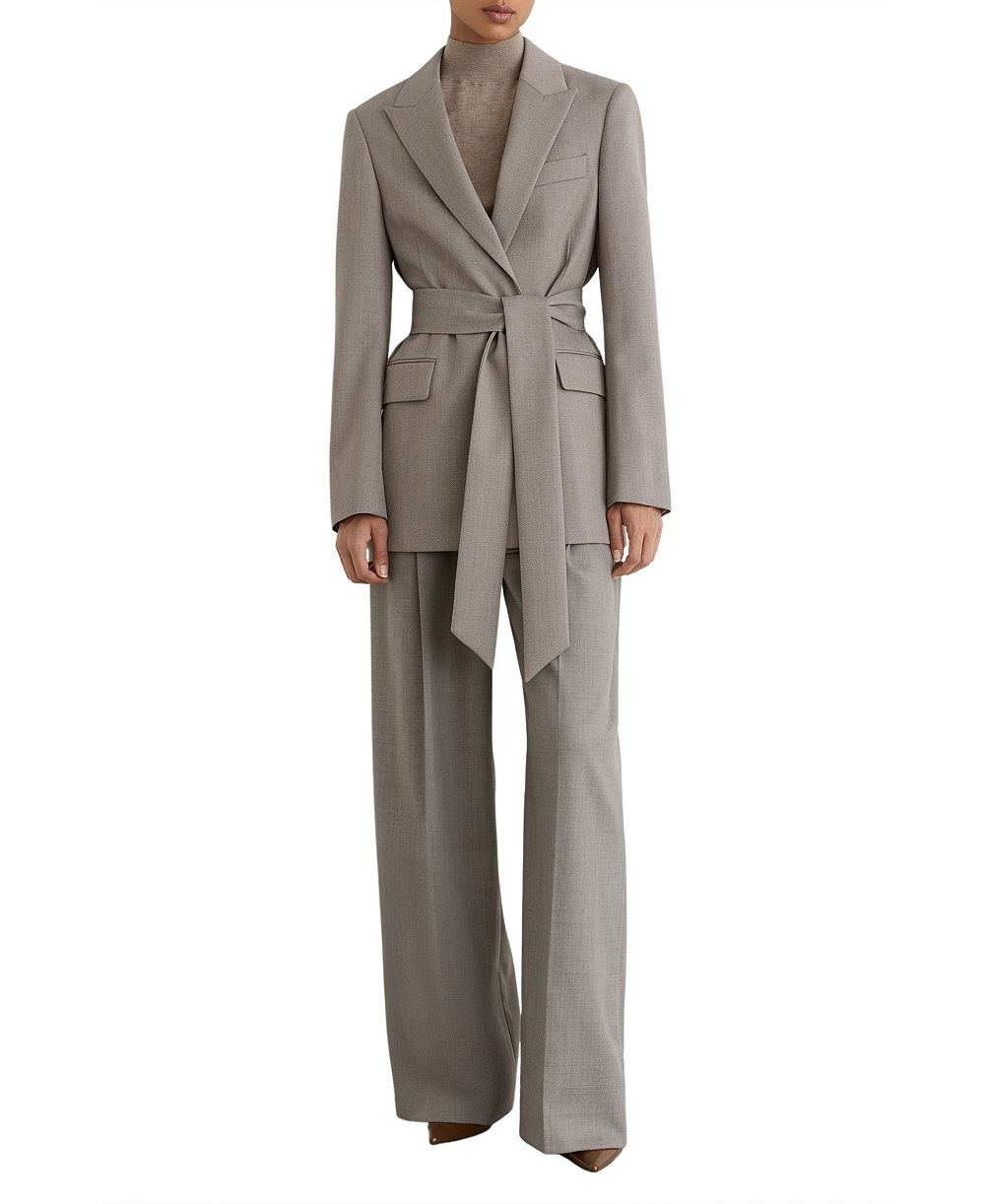 REISS Women's Briony Wool-Blend Belted Single-Breasted Blazer