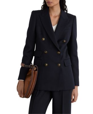 REISS Женский шерстяной блейзер Lauryn с двубортным кроем