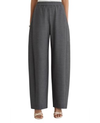 REISS Women's Elle Pull-On Barrel-Leg Trousers