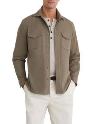 REISS Men's Astra Long-Sleeve Cotton-Twill Regular-Fit Shirt