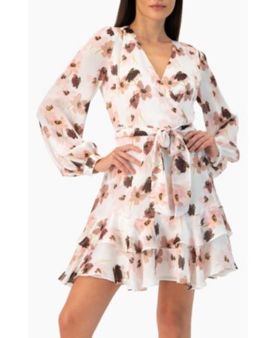 Женское платье Ivonne Ruffled Skirt Short Floral Print