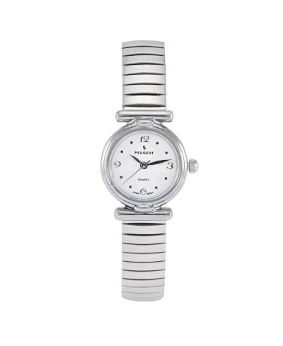 Peugeot Женские круглые часы Peugeot Round 25mm Easy-Read Expansion Bracelet Watch