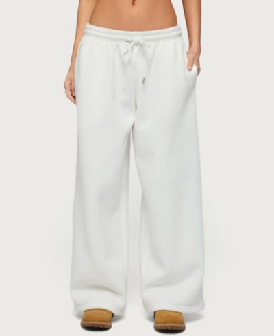 Edikted Women's Wide Leg Fold Over Pants