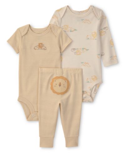Carter's Baby Boys' and Girls' Crewneck Bodysuit and Pants, 3-Piece Set