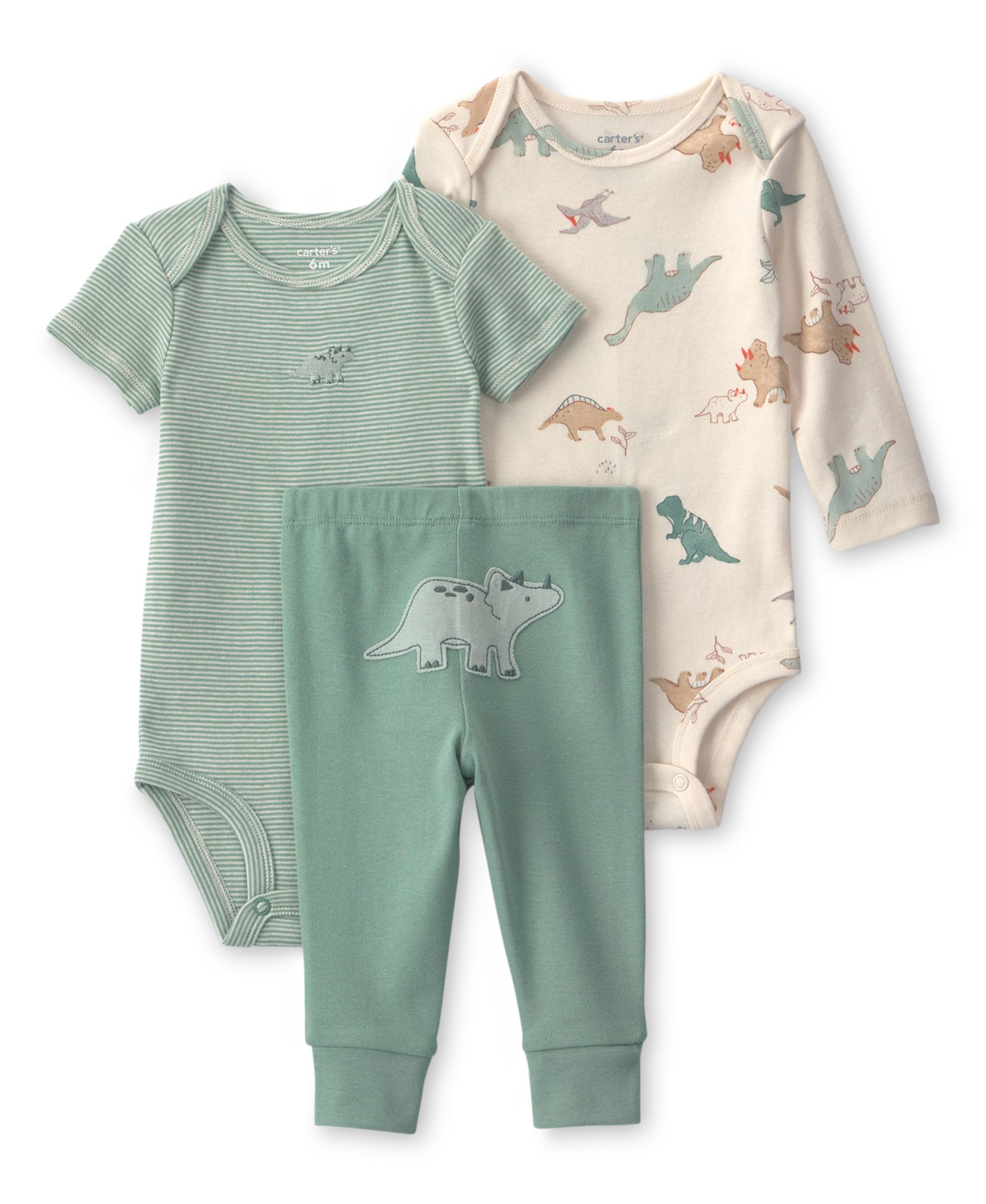 Carter's Baby Boys' Crewneck Bodysuit and Pants, 3-Piece Set
