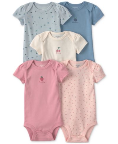 Carter's Детские боди с фруктовым принтом, 5 шт