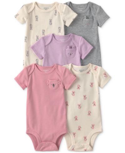 Детские боди Carter's Bunny Print Short-Sleeve