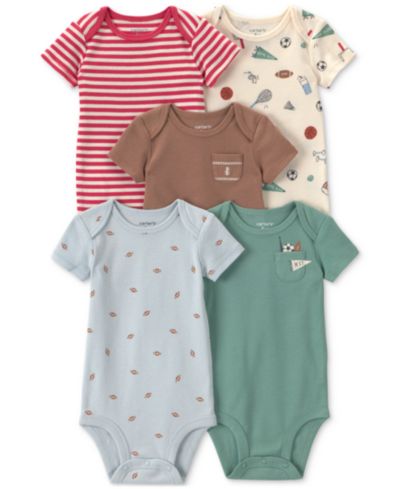 Комплект боди Carter's Baby Boys' Football Print, 5 шт.