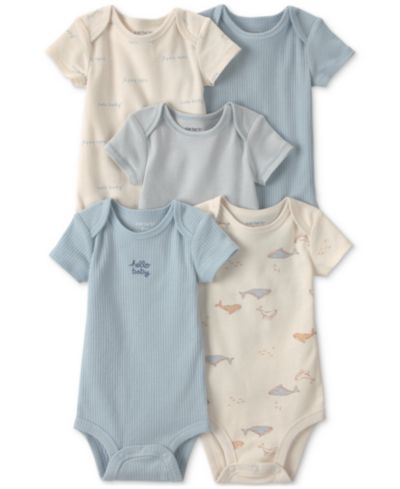 Детские боди Carter's Whale Print Short-Sleeve 5-Pack