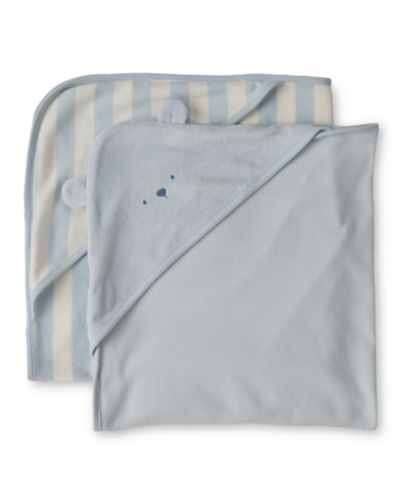 Carter's Baby Boys' Bear Terry Towels, 2-Pack