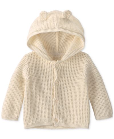 Свитер с капюшоном Carter's Baby Girls' and Baby Boys' Bear Ears Long-Sleeve Hooded Sweater