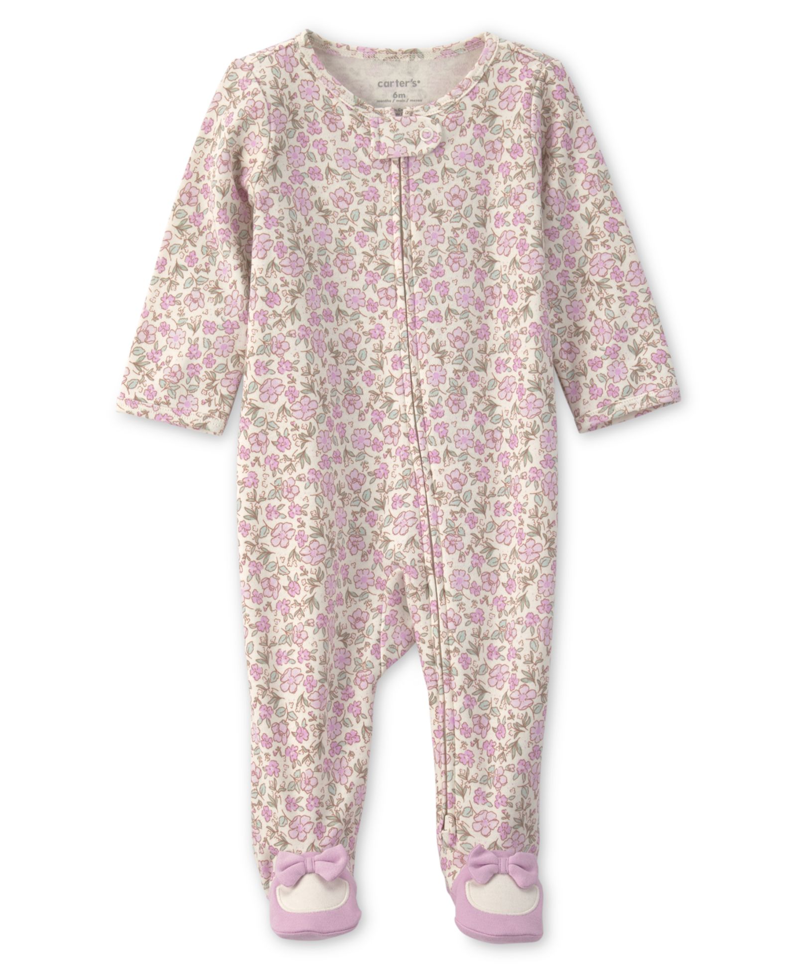 Carter's Детский комбинезон Floral 2-Way Zip Sleep & Play