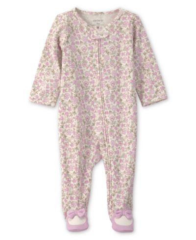 Carter's Детский комбинезон Floral 2-Way Zip Sleep & Play